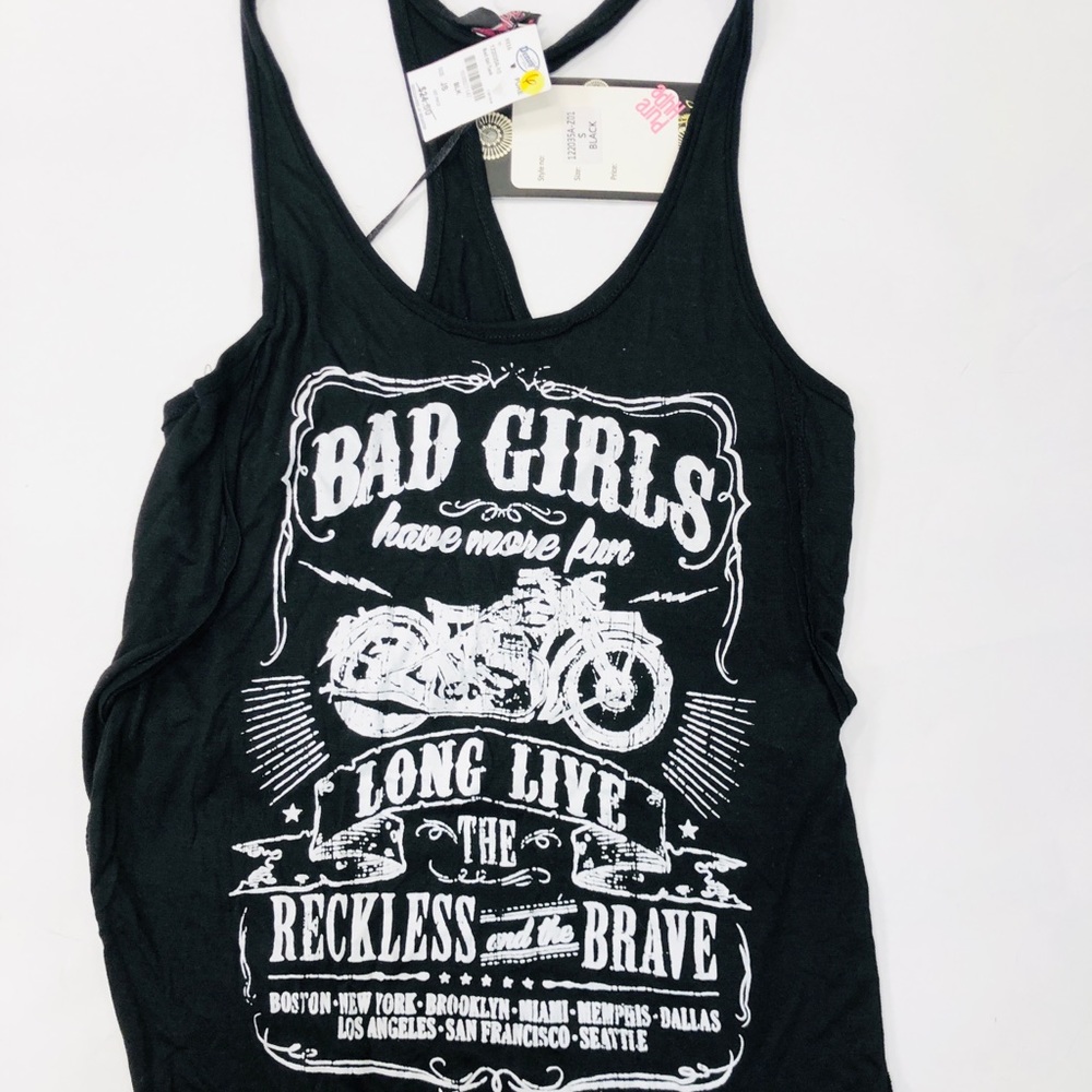 Black Logo Tank Top
